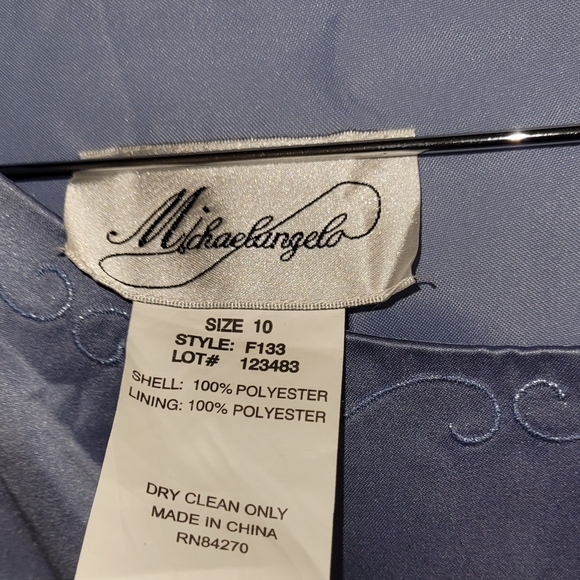 Michaelangelo Periwinkle Bridesmaid Dress - Picture 5 of 6